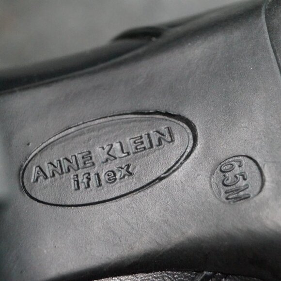 Anne Klein iFlex SF3122 Black Knee-High Boots Size 6.5 Pre-Owned Leather - Picture 10 of 10